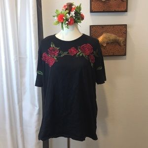 Zara Men’s Embroidered Floral Roses